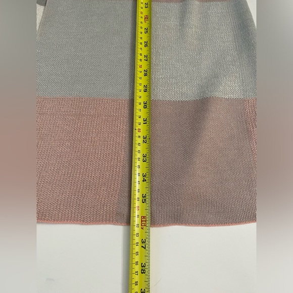 Leo & Nicole plaid open front Sweater Vest Long cardigan women’s size Small - Picture 6 of 13